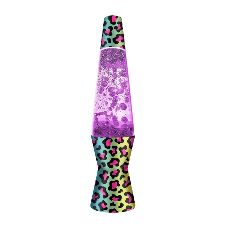 LLMYOL-Make-Your-Own-Lava-Lamp-Contents-Lamp-LeopardDeco-GlitterPurple-web Make Your Own Lava Lamp - Purple Lamp with Leopard Design